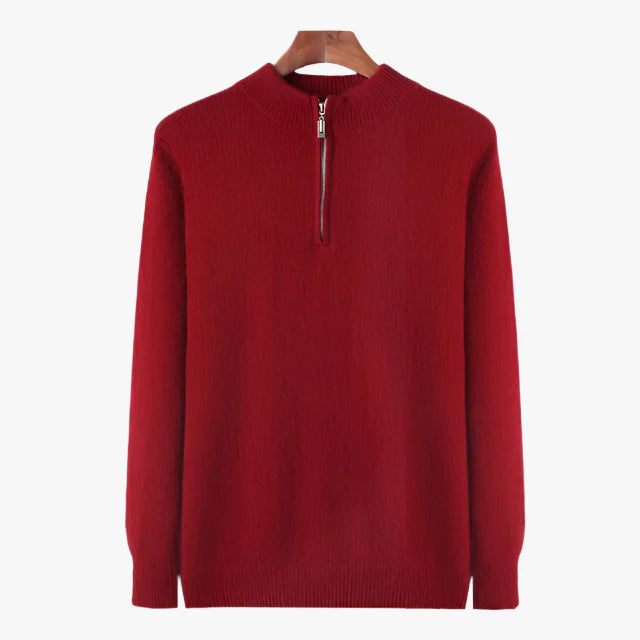 100% CASHMERE ZIP UP