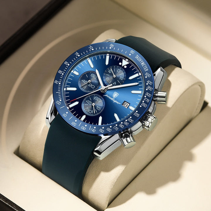 SHINING DATE CHRONOGRAPH WATCH | Radiant Time Measurement