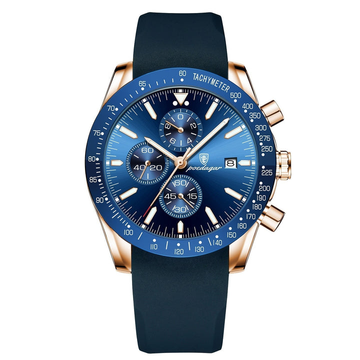 SHINING DATE CHRONOGRAPH WATCH | Radiant Time Measurement