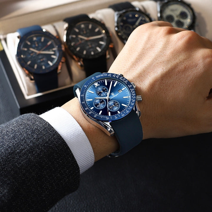 SHINING DATE CHRONOGRAPH WATCH | Radiant Time Measurement