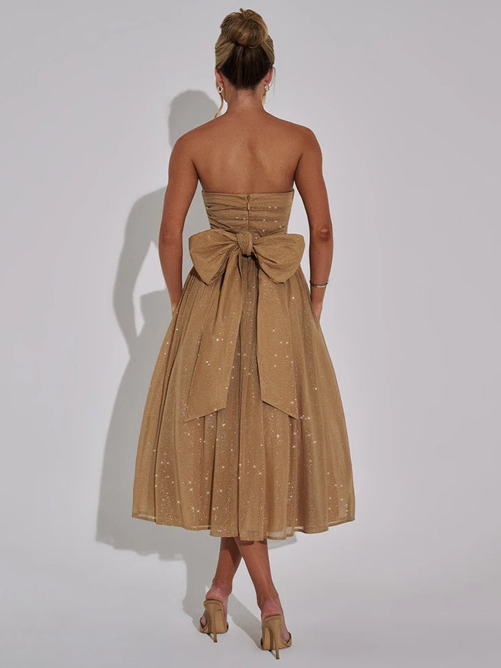 Valerina | Off-shoulder Backless Bow Sexy