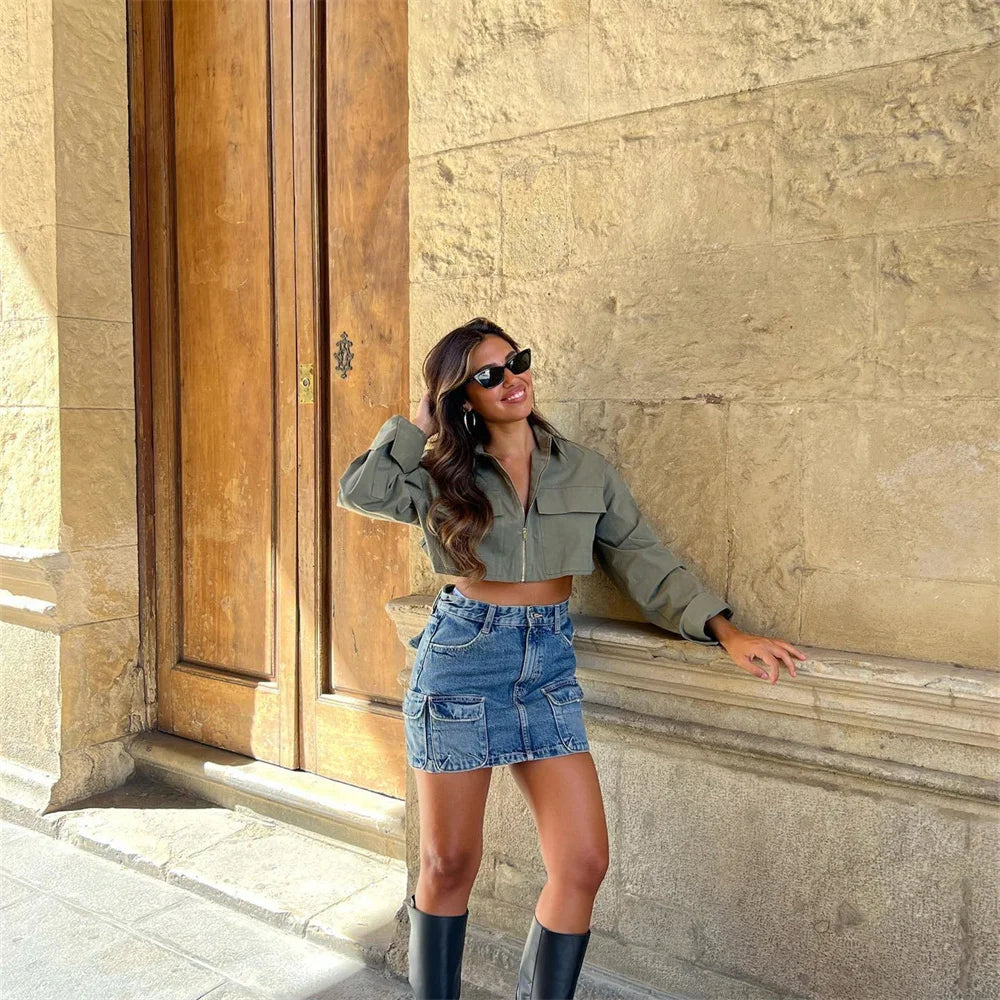 Francesca| french short trench shirt