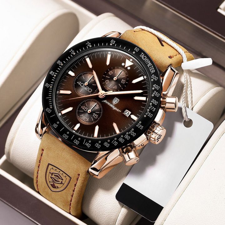 SHINING DATE CHRONOGRAPH WATCH | Radiant Time Measurement