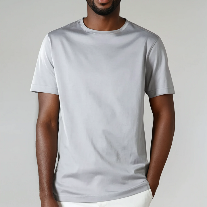 T-SHIRT EN COTON BRILLANT