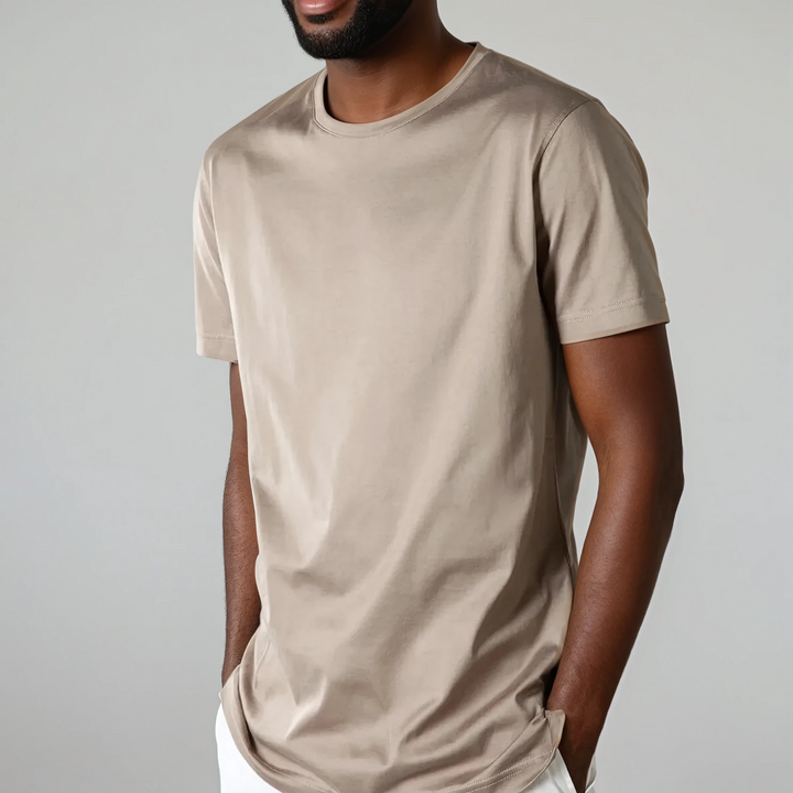 T-SHIRT EN COTON BRILLANT