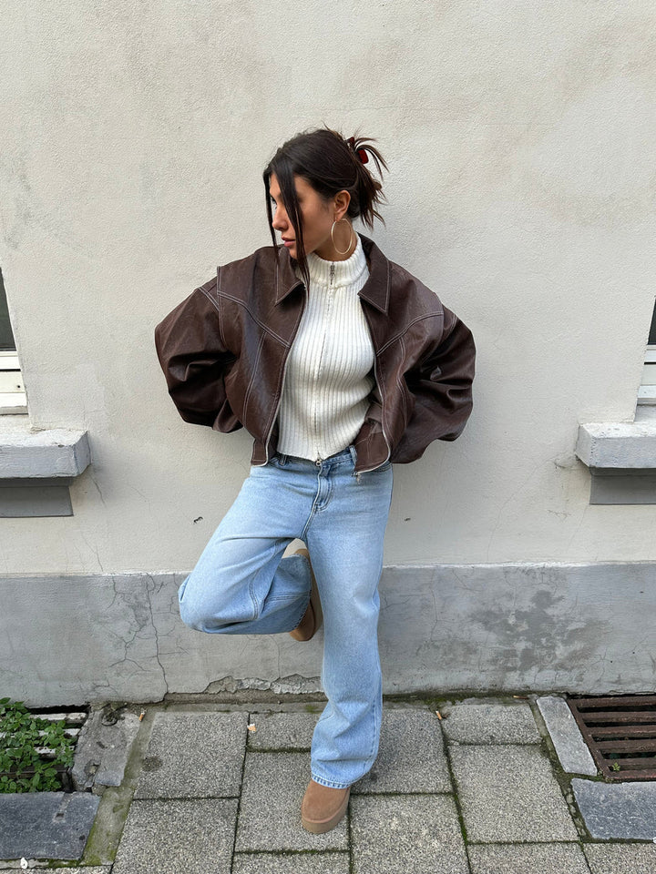 Leone | Oversized Bomber Jacket