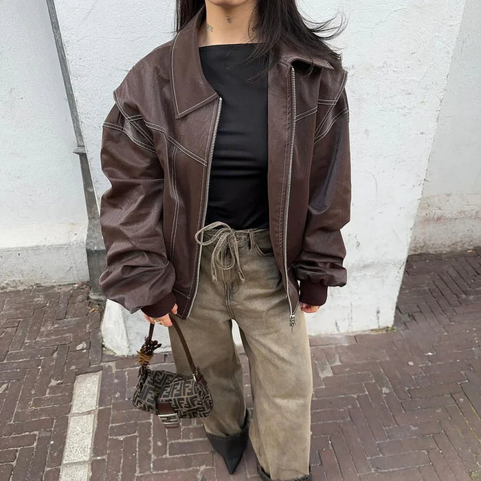 Leone | Oversized Bomber Jacket